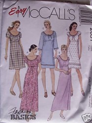 2651 BABY DOLL EMPIRE DRESS 2 LENGTHS PATTERN 4-8